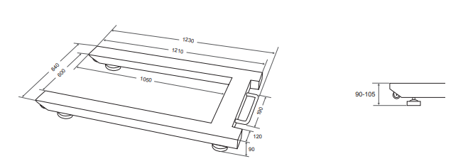 Palletweegschaal Gram Accurex TX Snake