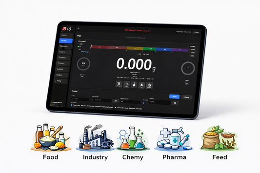 WeighControl E-teken software met SQC module – automatische statistische kwaliteitscontrole voor ℮-teken producten