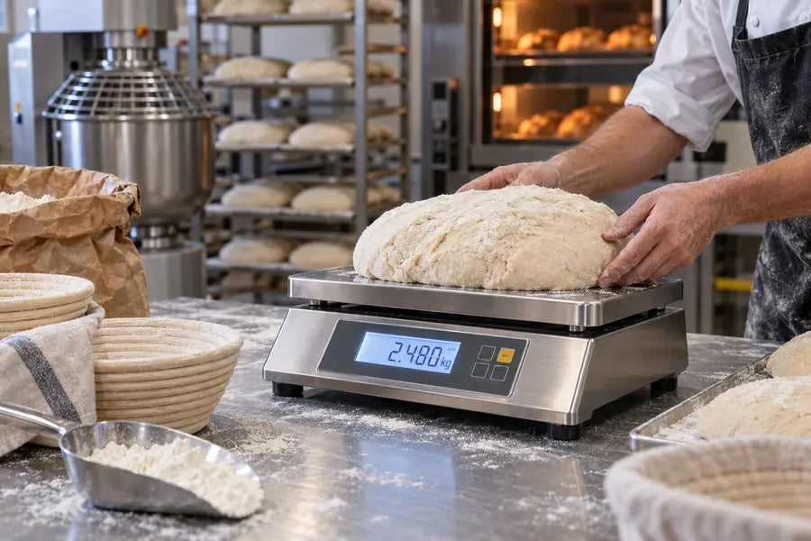 Weegschalen voor de bakkerij
