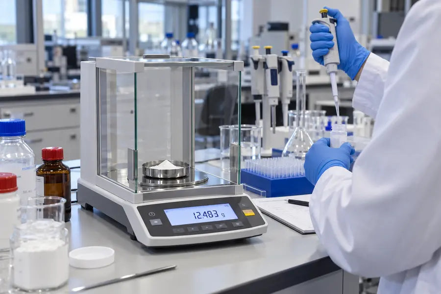 Weegschalen voor het laboratorium