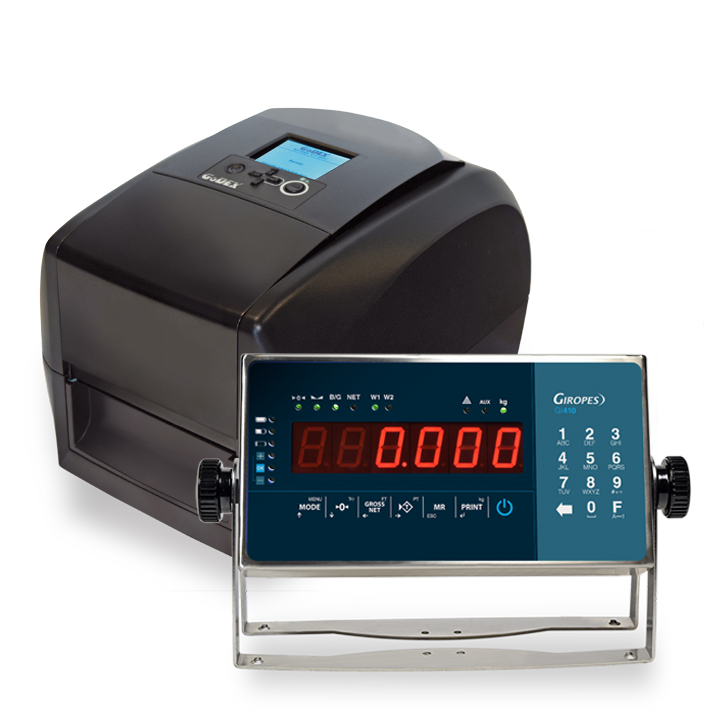 BAXTRAN ETD410 weegindicator met etiketprinter