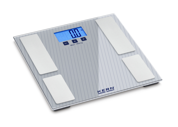 KERN Badkamerweegschaal MFB 150K100 met weegplateau 300×300×25 mm