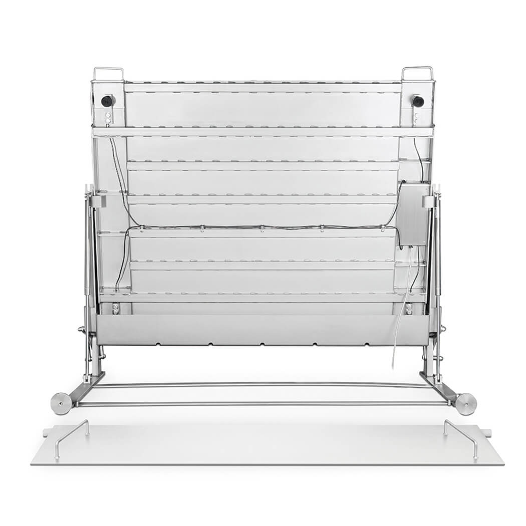 OHAUS Defender 5000 opklapbaar vloerplateau RVS